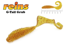 Силикон Reins G-Tail Grub 3,0'' col.566 Motor Oil Red Flake
